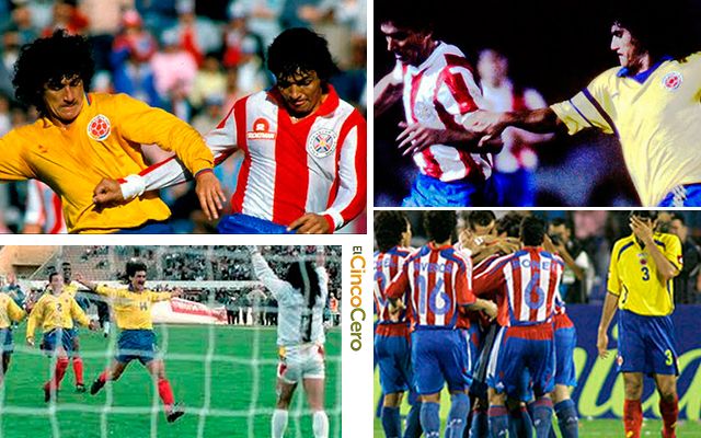 Historial Colombia vs Paraguay en partidos oficiales